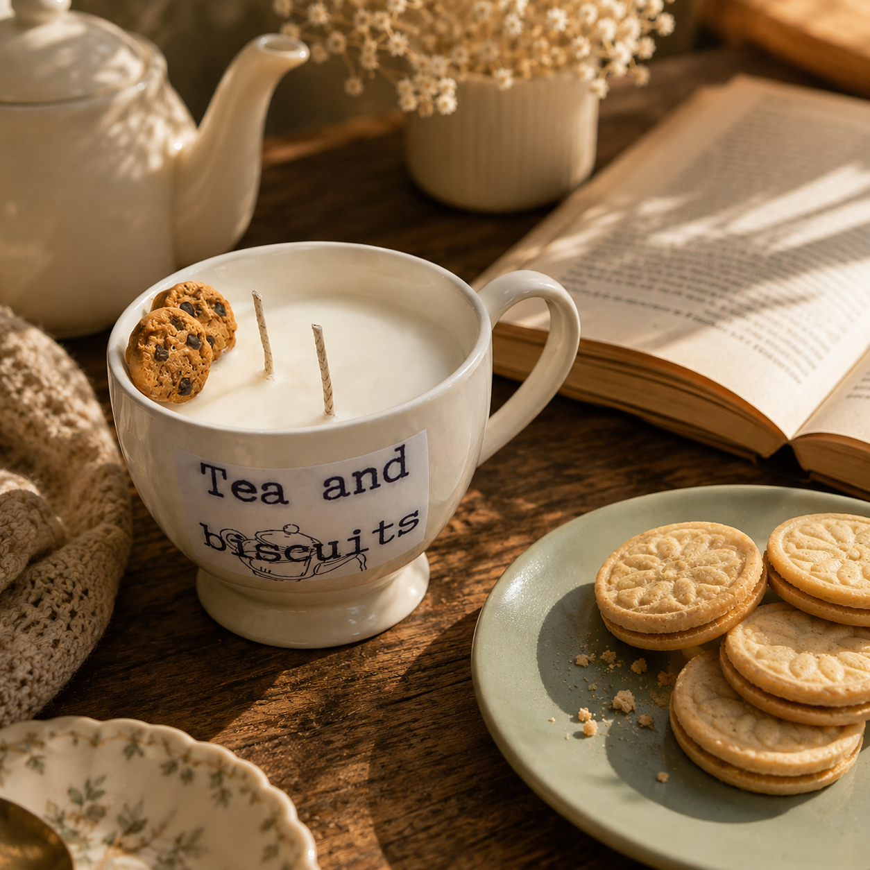 Tea and Biscuits - Homemade Candle